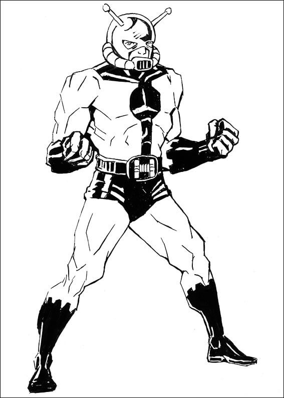 Desenho de Homem-Formiga (Ant-Man) para imprimir