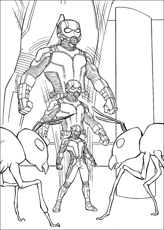 Desenho de Homem-Formiga (Ant-Man) para imprimir