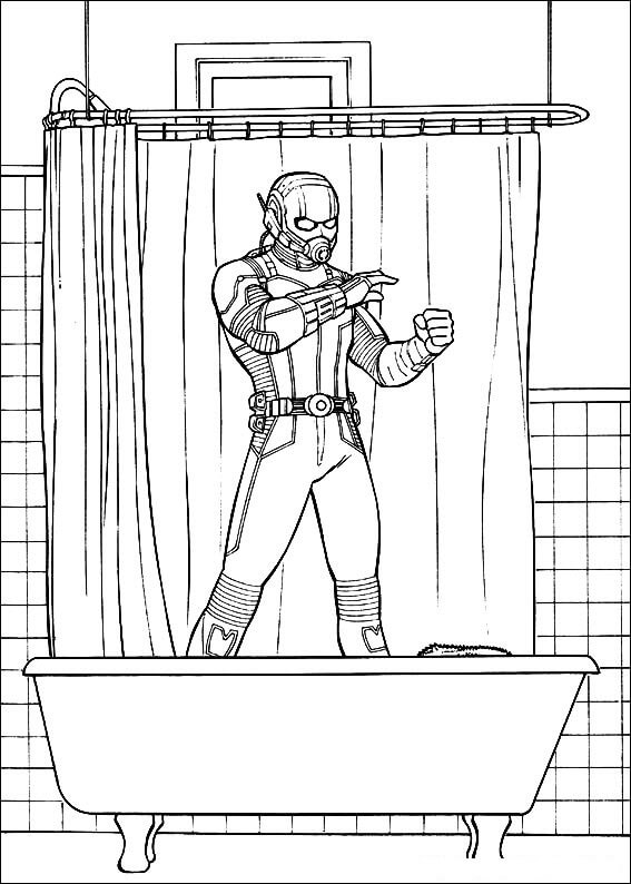 Desenho de Homem-Formiga (Ant-Man) para imprimir