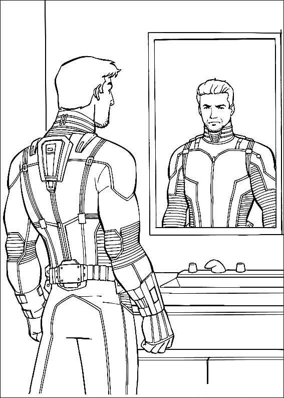 Desenho de Homem-Formiga (Ant-Man) para imprimir