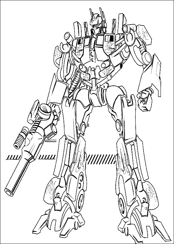 Desenho de Optimus Prime (Transformers) para imprimir
