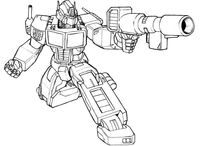 Desenho de Optimus Prime (Transformers) para imprimir