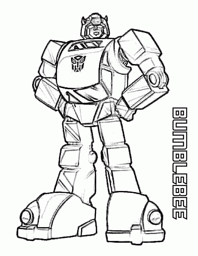 Desenho de Bumblebee (Transformers) para imprimir