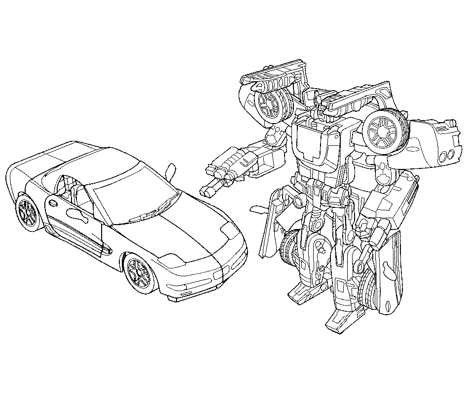 Desenho de Optimus Prime (Transformers) para imprimir