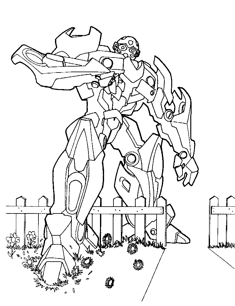 Desenho de Bumblebee (Transformers) para imprimir