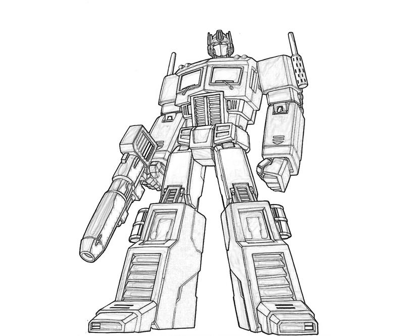 Desenho de Optimus Prime (Transformers) para imprimir