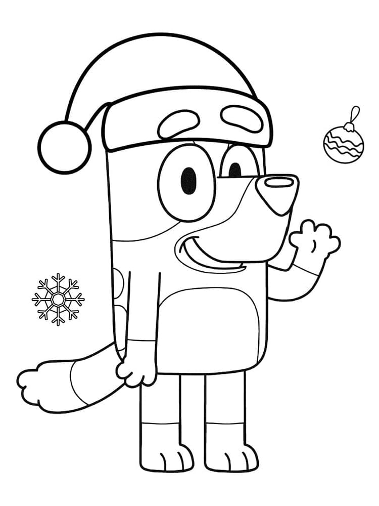 Desenho de Bluey para imprimir