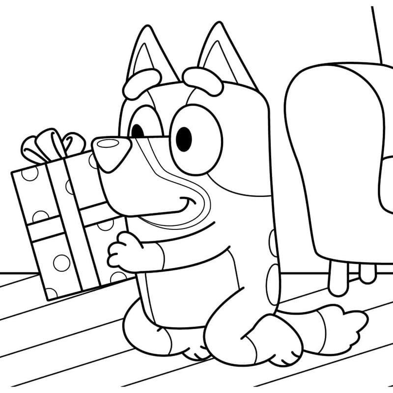 Desenho de Bluey para imprimir