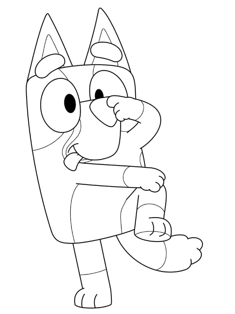 Desenho de Bluey para imprimir