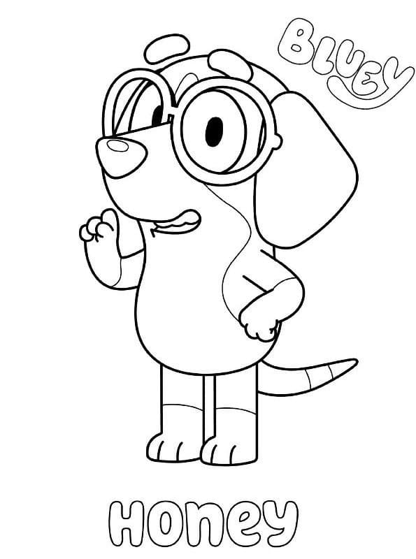 Desenho de Bluey para imprimir