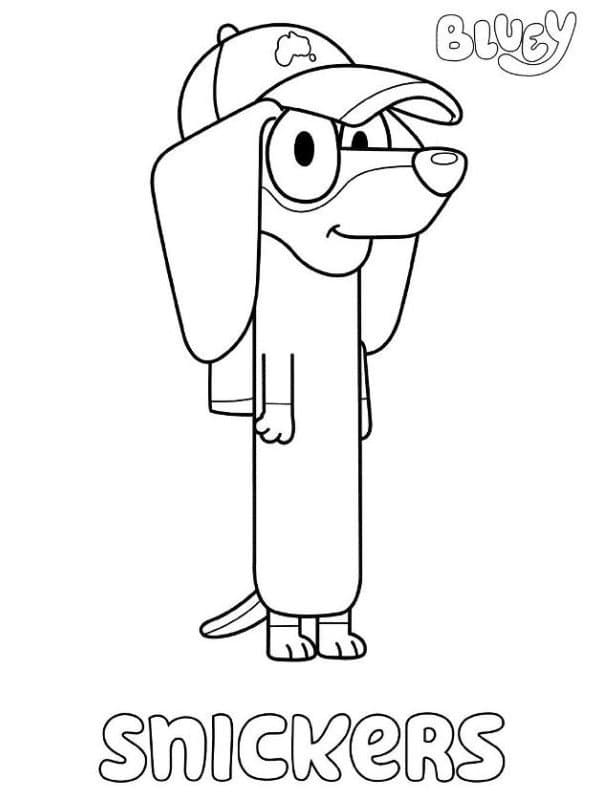 Desenho de Bluey para imprimir