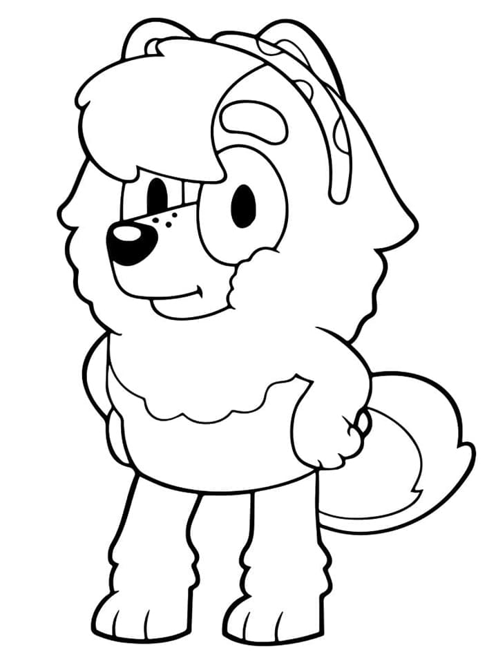 Desenho de Bluey para imprimir