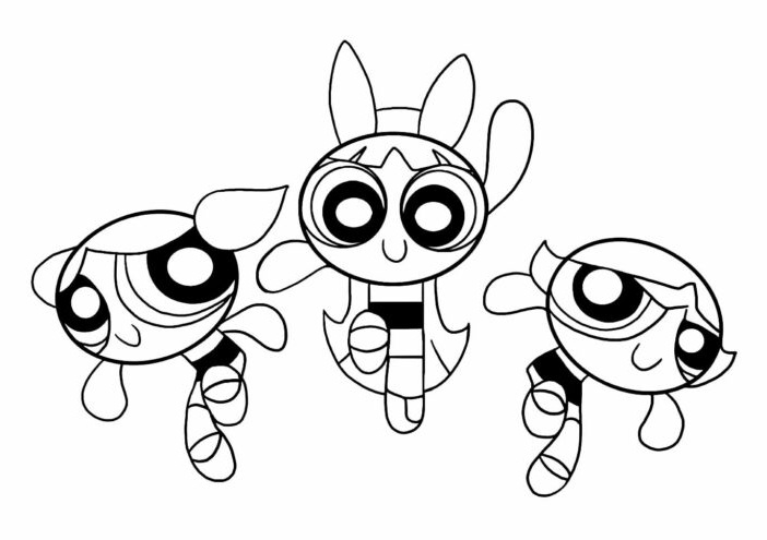 Desenho de As Meninas Superpoderosas para imprimir
