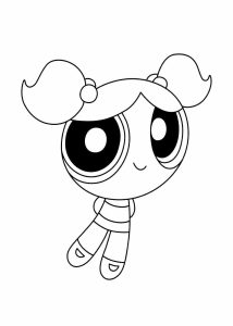 Lindinha (As Meninas Superpoderosas) para Colorir e Imprimir