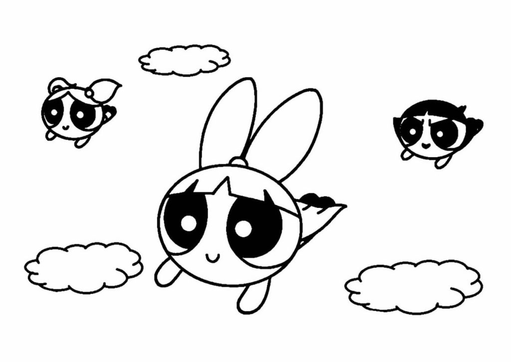 Desenho de As Meninas Superpoderosas para imprimir