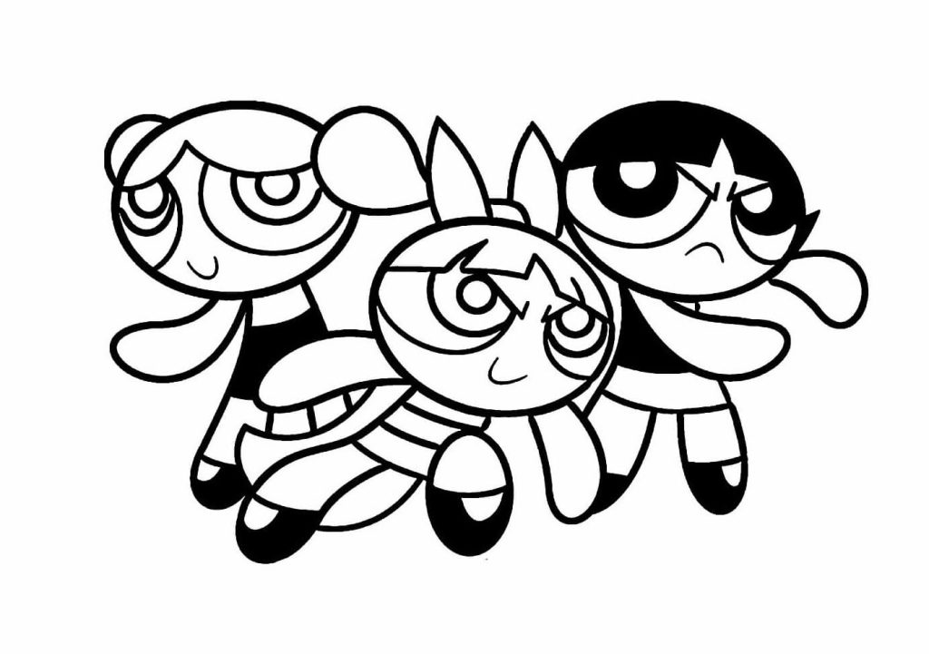 Desenho de As Meninas Superpoderosas para imprimir