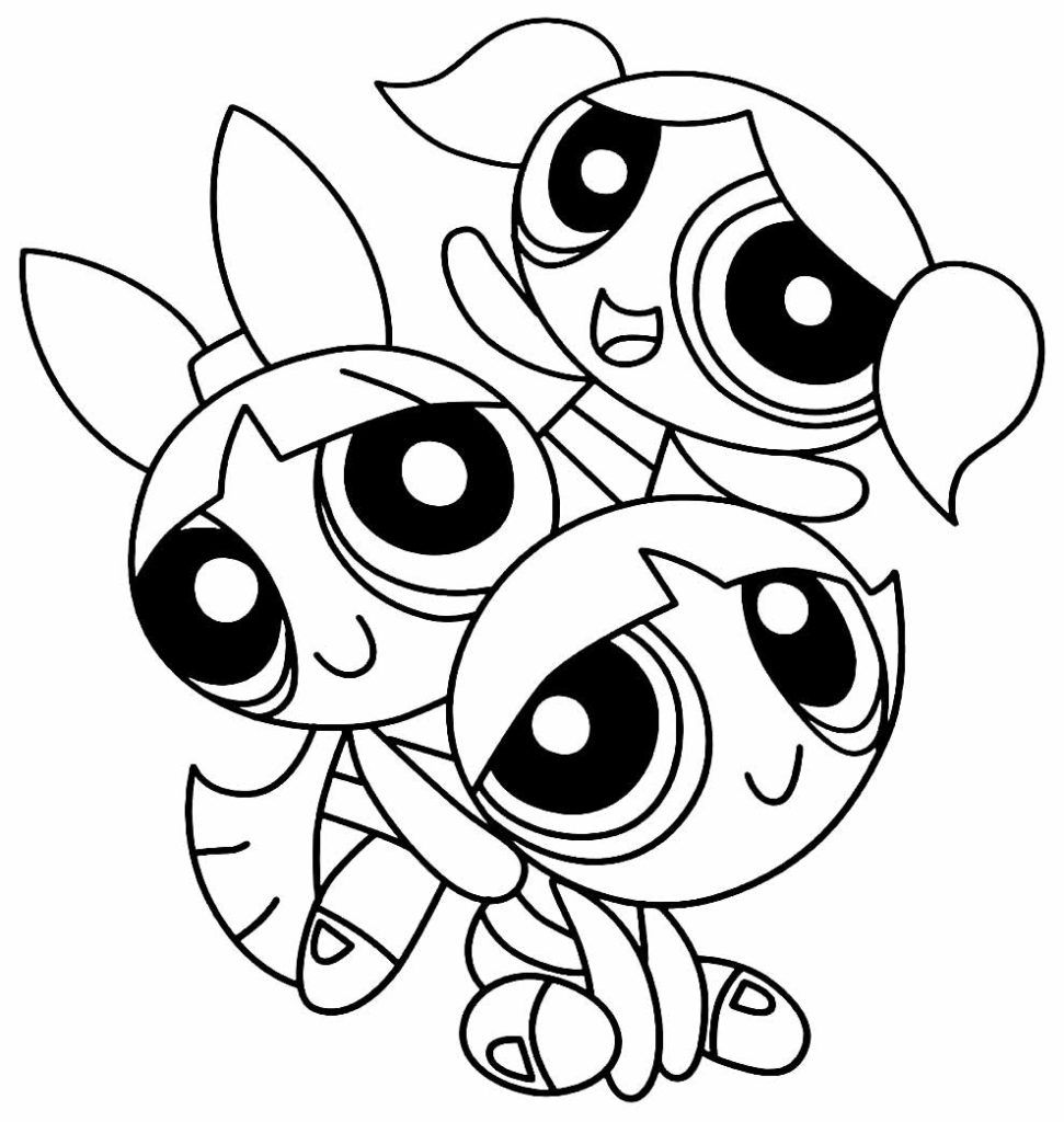 Desenho de As Meninas Superpoderosas para imprimir