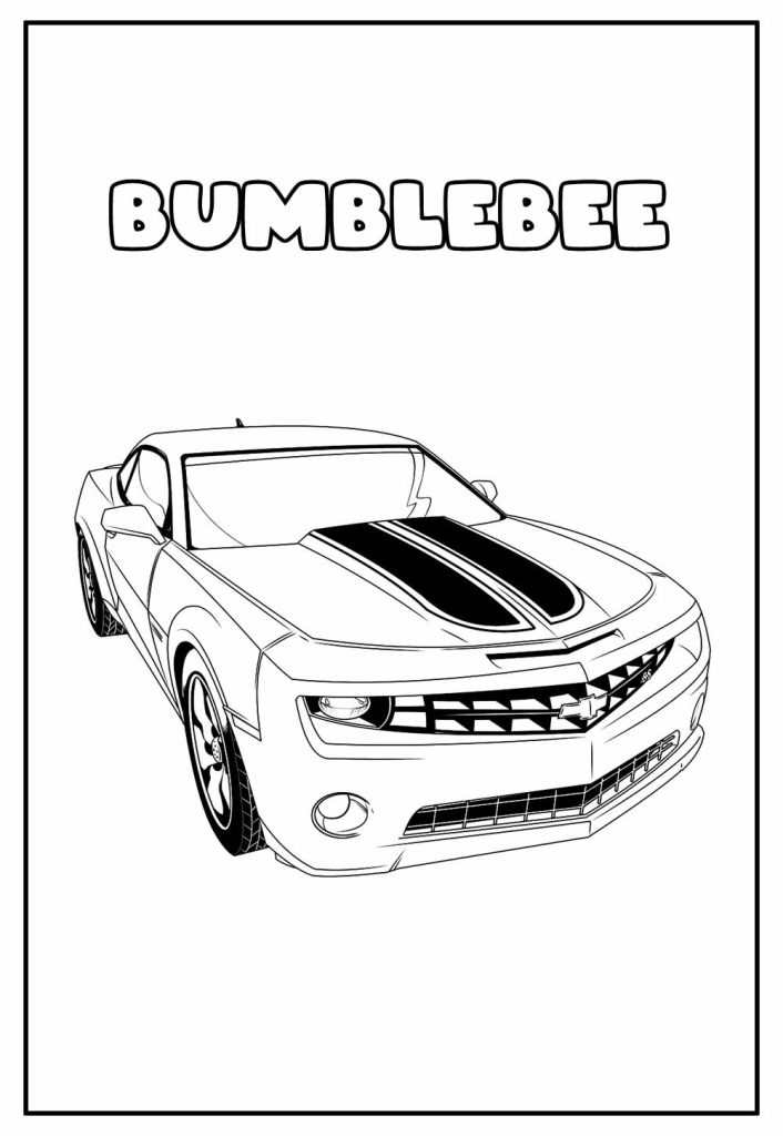Desenho de Bumblebee (Transformers) para imprimir
