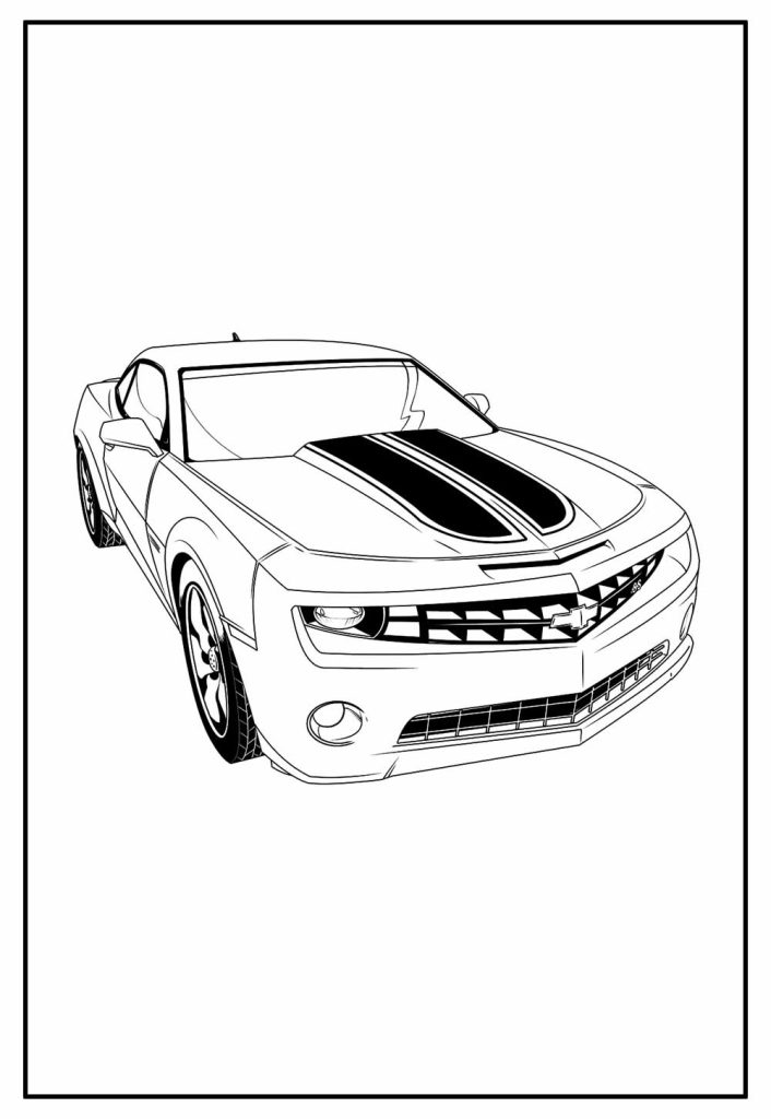 Desenho de Bumblebee (Transformers) para imprimir