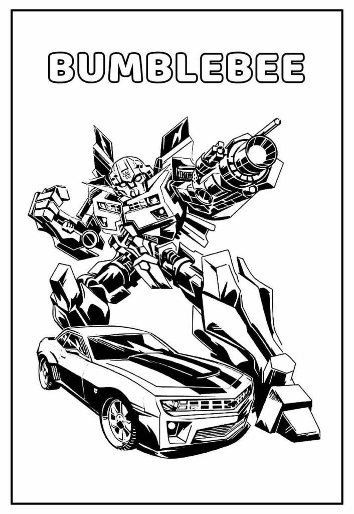 Desenho de Bumblebee (Transformers) para imprimir