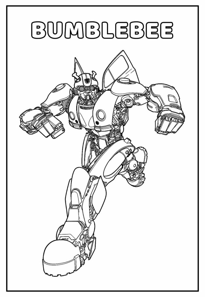 Desenho de Bumblebee (Transformers) para imprimir