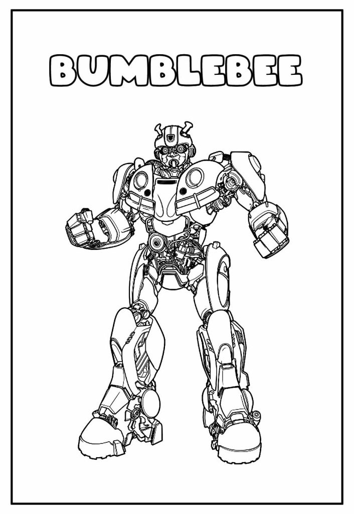 Desenho de Bumblebee (Transformers) para imprimir
