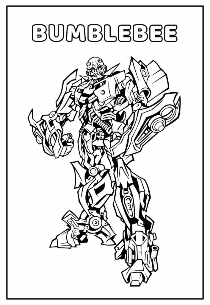 Desenho de Bumblebee (Transformers) para imprimir