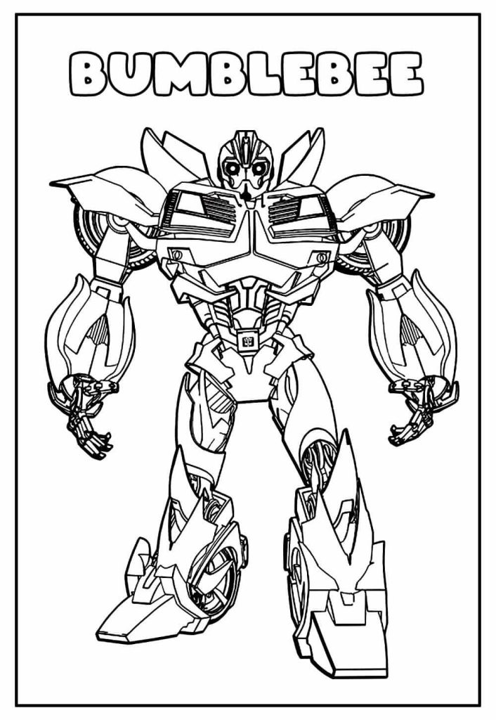 Desenho de Bumblebee (Transformers) para imprimir