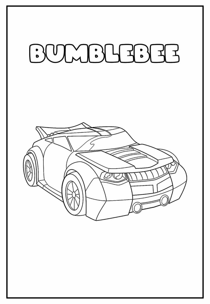 Desenho de Bumblebee (Transformers) para imprimir