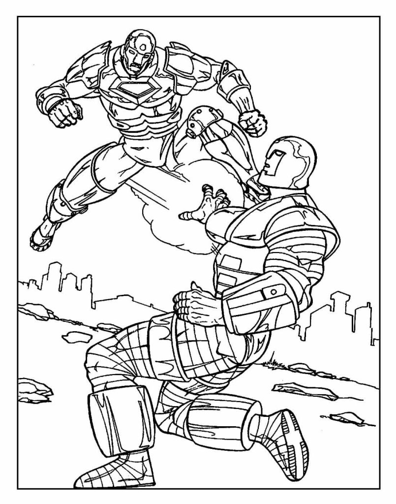Desenho de Homem de Ferro (Iron Man) para imprimir