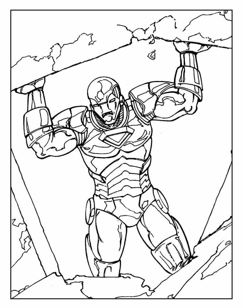 Desenho de Homem de Ferro (Iron Man) para imprimir