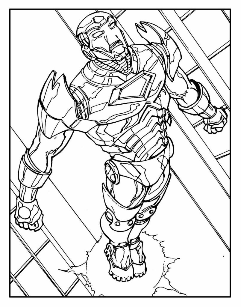 Desenho de Homem de Ferro (Iron Man) para imprimir