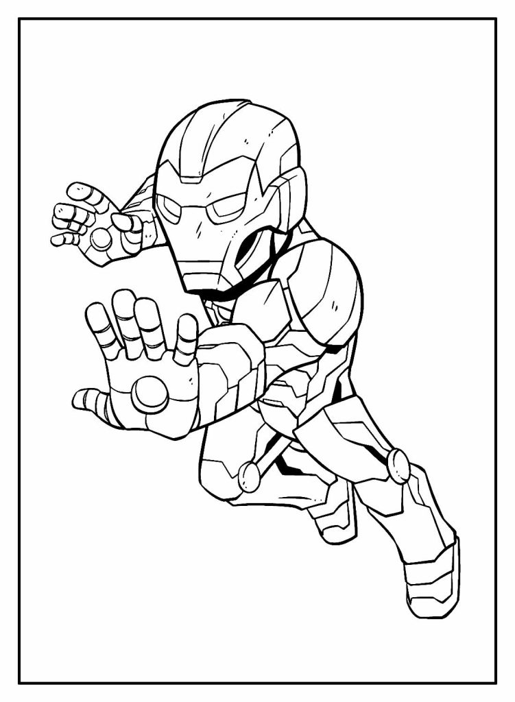 Desenho de Homem de Ferro (Iron Man) para imprimir