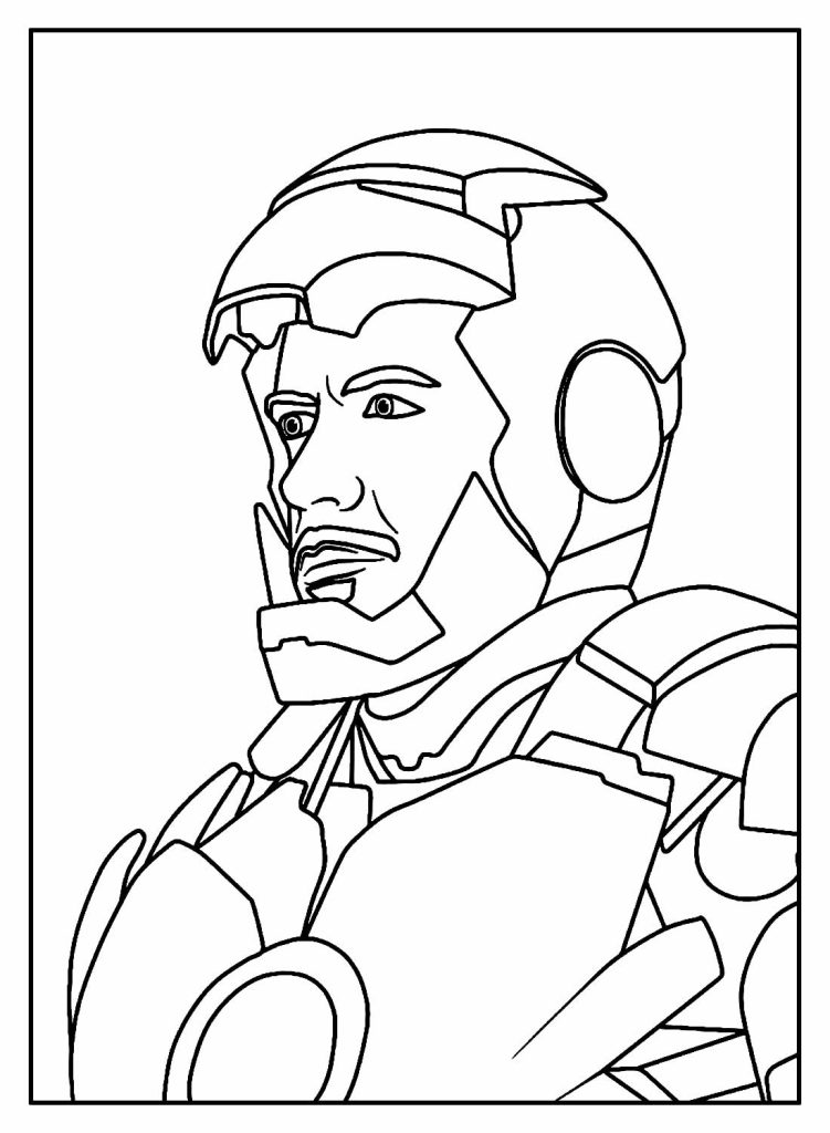 Desenho de Homem de Ferro (Iron Man) para imprimir