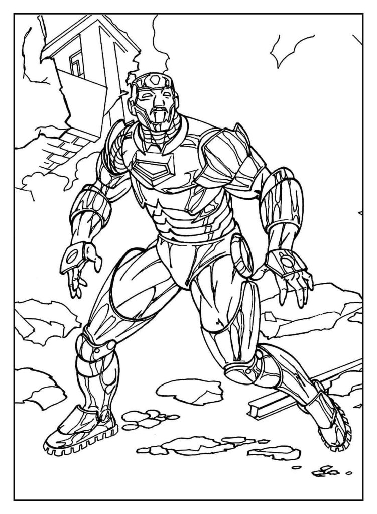 Desenho de Homem de Ferro (Iron Man) para imprimir