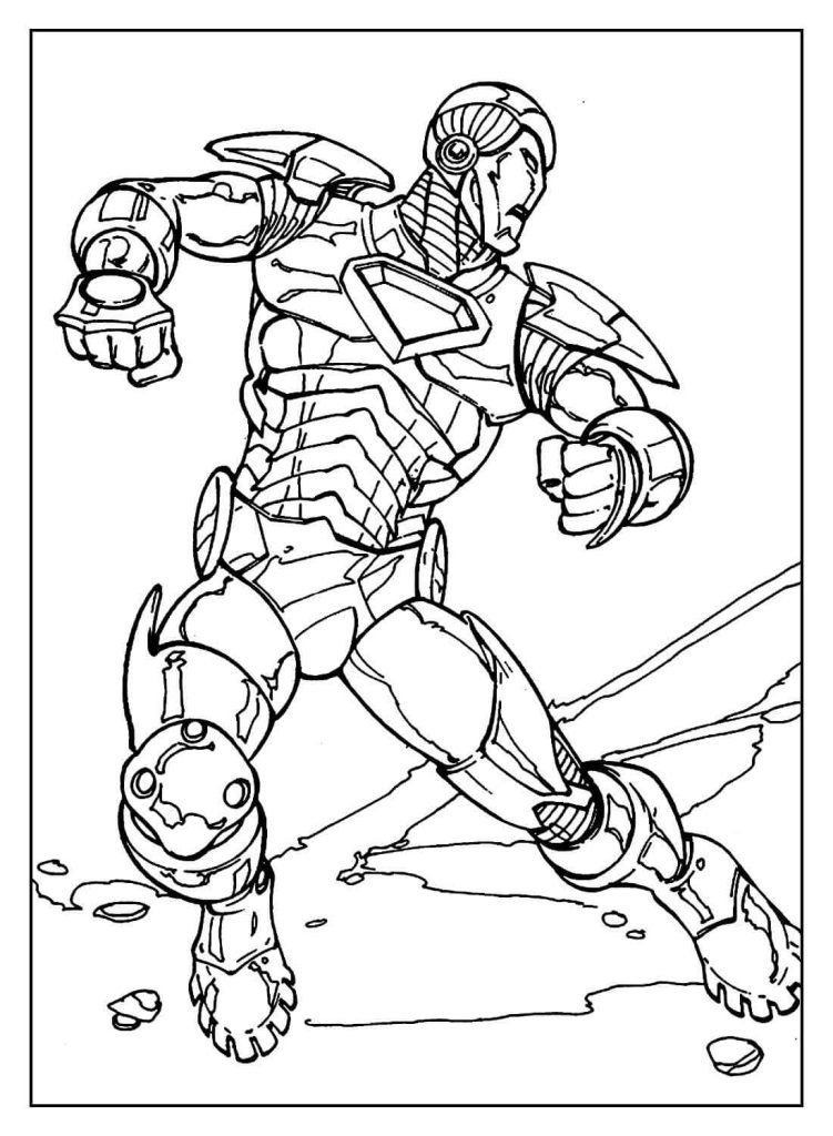Desenho de Homem de Ferro (Iron Man) para imprimir