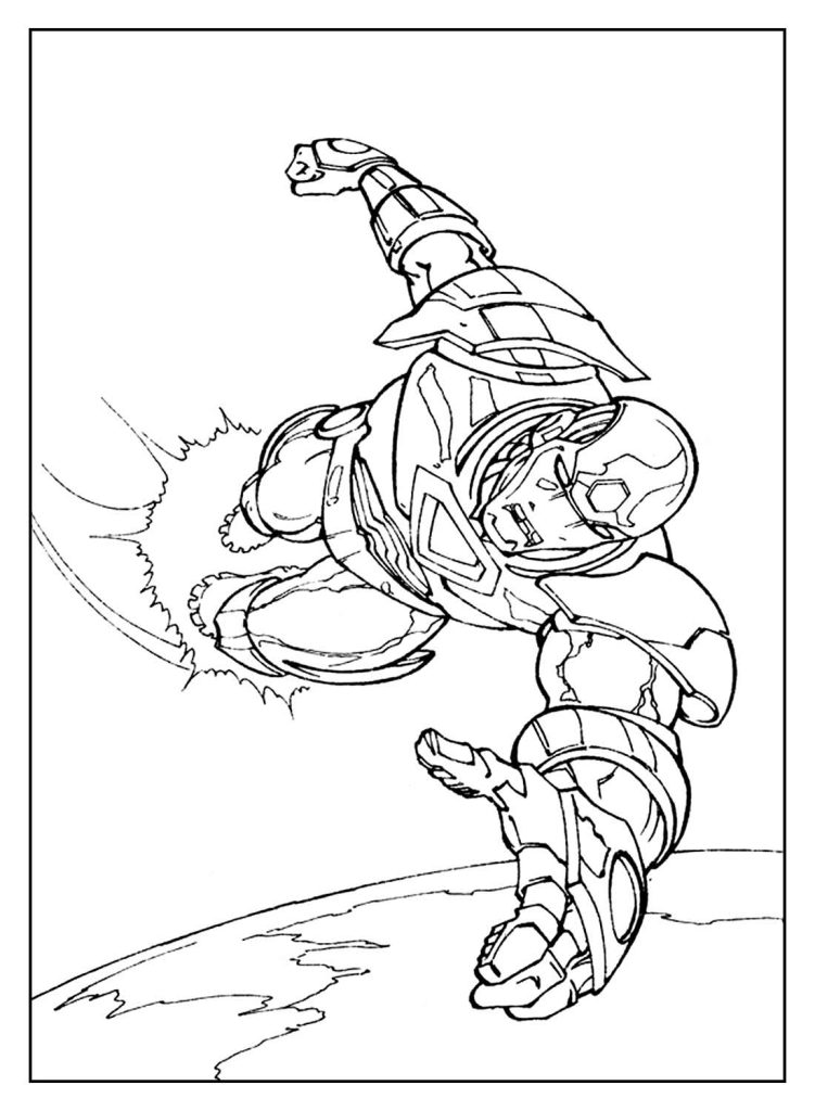 Desenho de Homem de Ferro (Iron Man) para imprimir