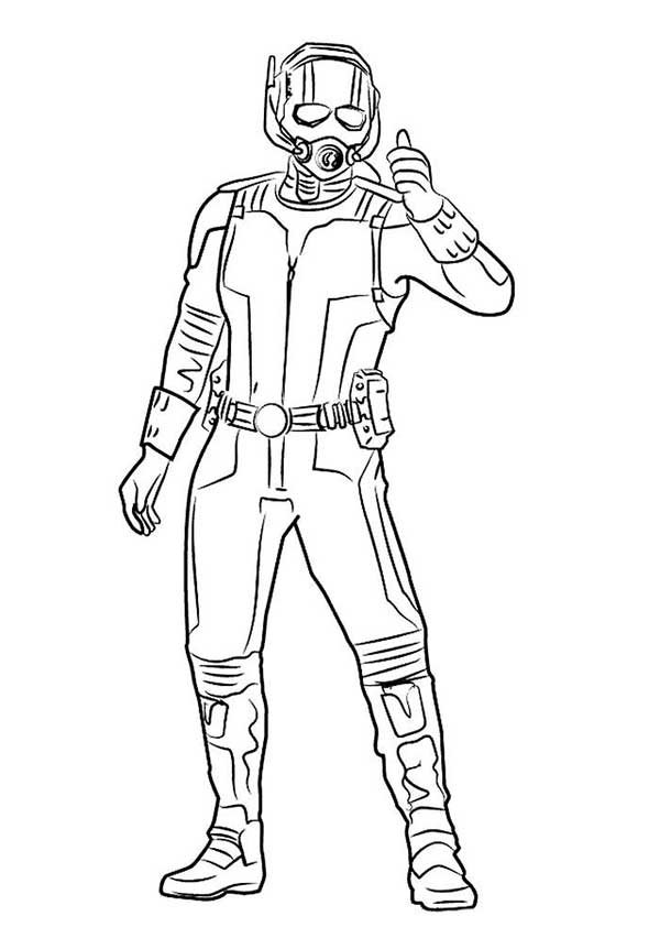 Desenho de Homem-Formiga (Ant-Man) para imprimir