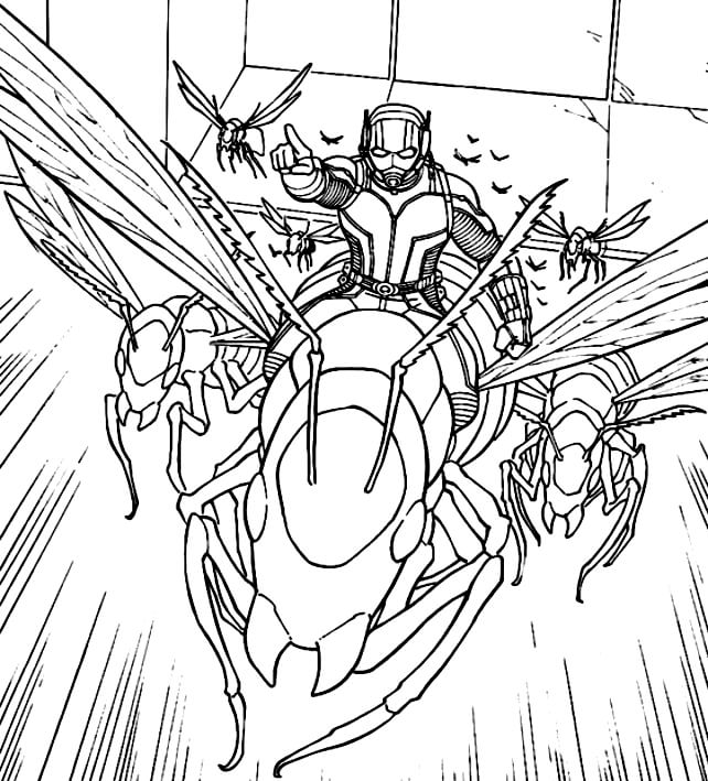 Desenho de Homem-Formiga (Ant-Man) para imprimir
