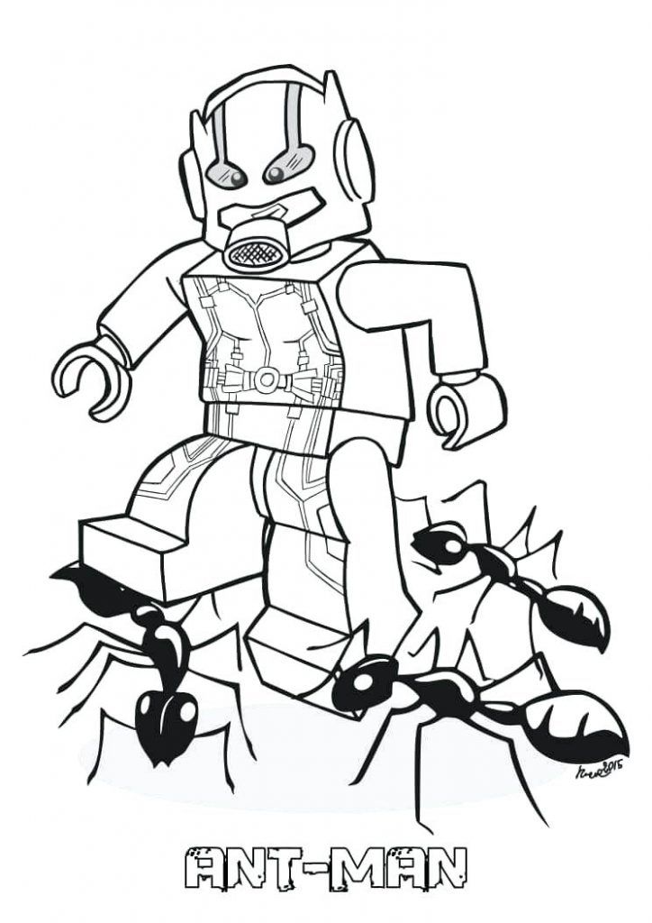 Desenho de Homem-Formiga (Ant-Man) para imprimir