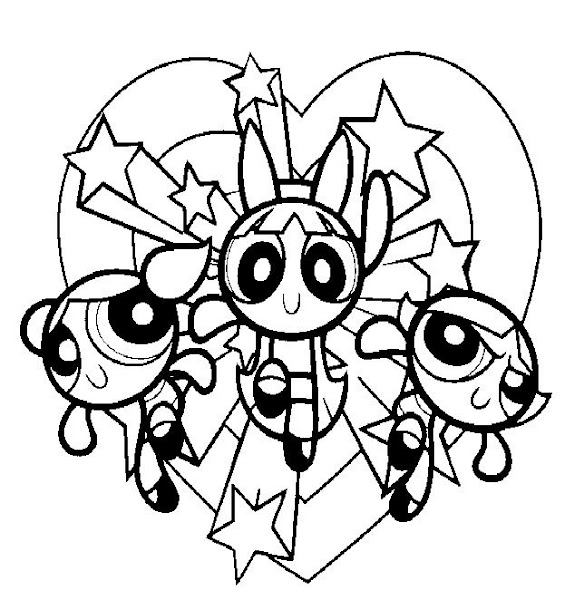 Desenho de As Meninas Superpoderosas para imprimir