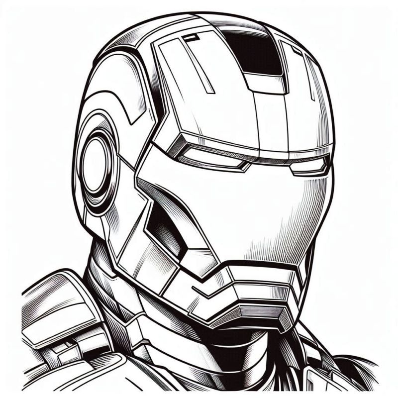 Desenho de Homem de Ferro (Iron Man) para imprimir