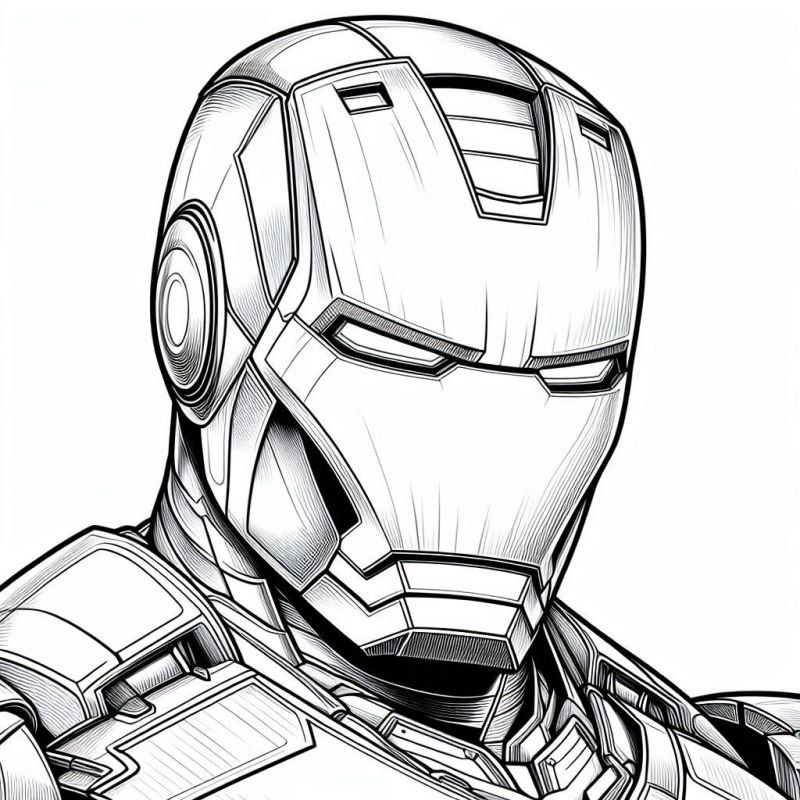 Desenho de Homem de Ferro (Iron Man) para imprimir
