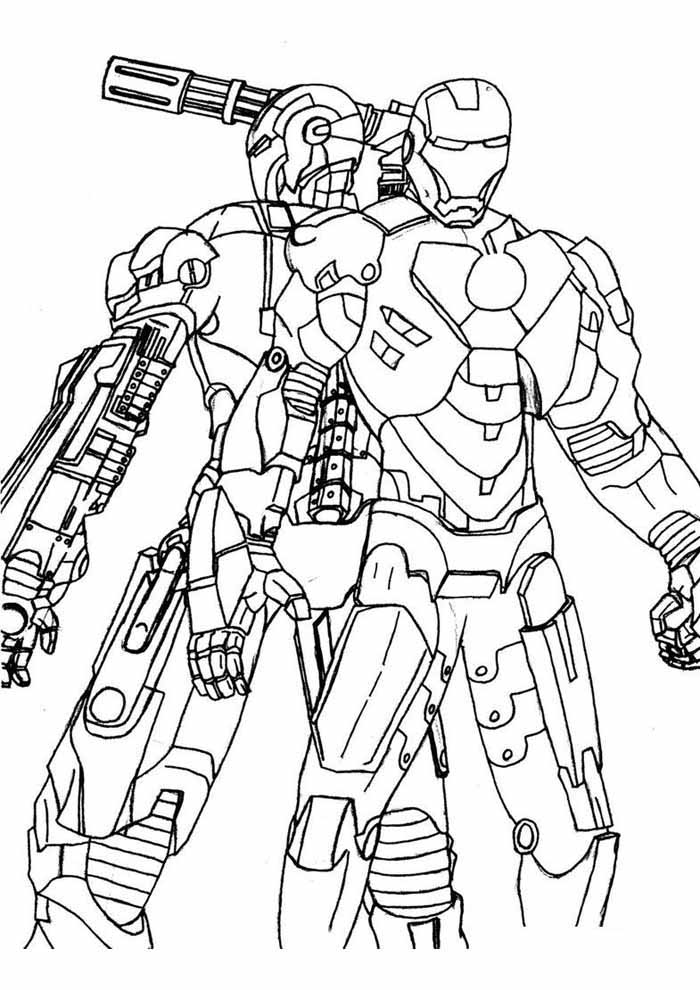 Desenho de Homem de Ferro (Iron Man) para imprimir