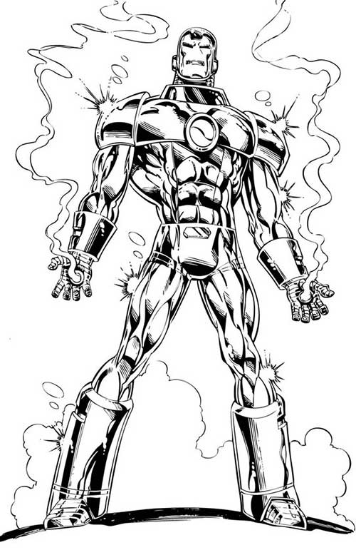 Desenho de Homem de Ferro (Iron Man) para imprimir