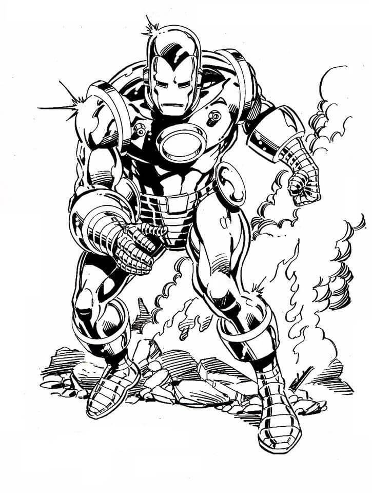 Desenho de Homem de Ferro (Iron Man) para imprimir