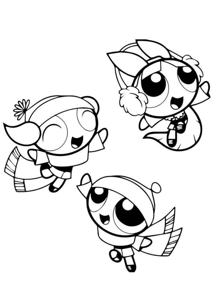 Desenho de As Meninas Superpoderosas para imprimir