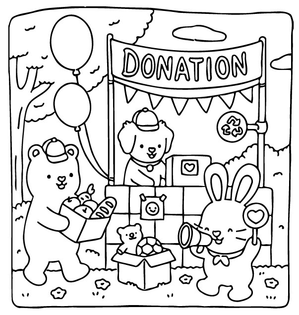 Desenho de Fuzzy Hygge para imprimir
