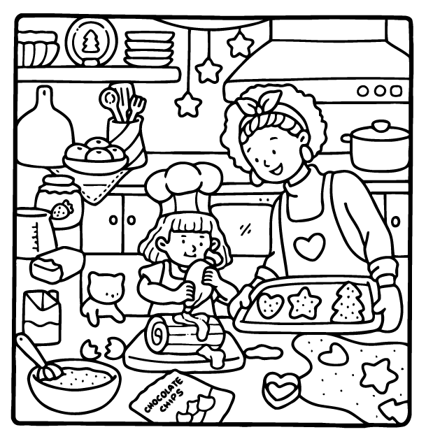 Desenho de Girl Moments para imprimir