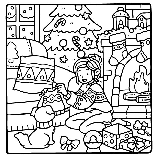 Desenho de Girl Moments para imprimir